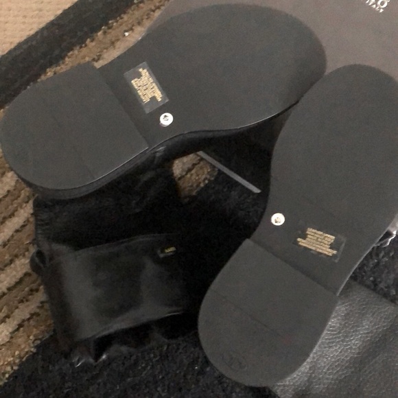 NWOT- EMANUELE CRASTO (EU40) Vitello Nizza nero-mattone chunky boots - Picture 12 of 16